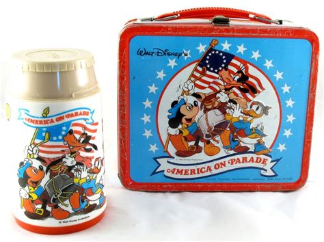 thermos vintage-inspired metal lunch box disney|old school plastic lunch box.